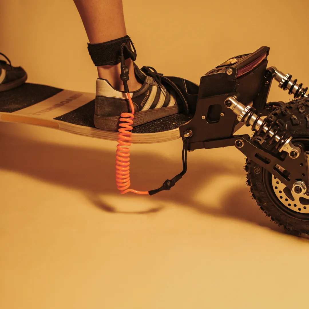 leash sécurité skateboard électrique Sternboard cordon TPU longboard électrique retenue