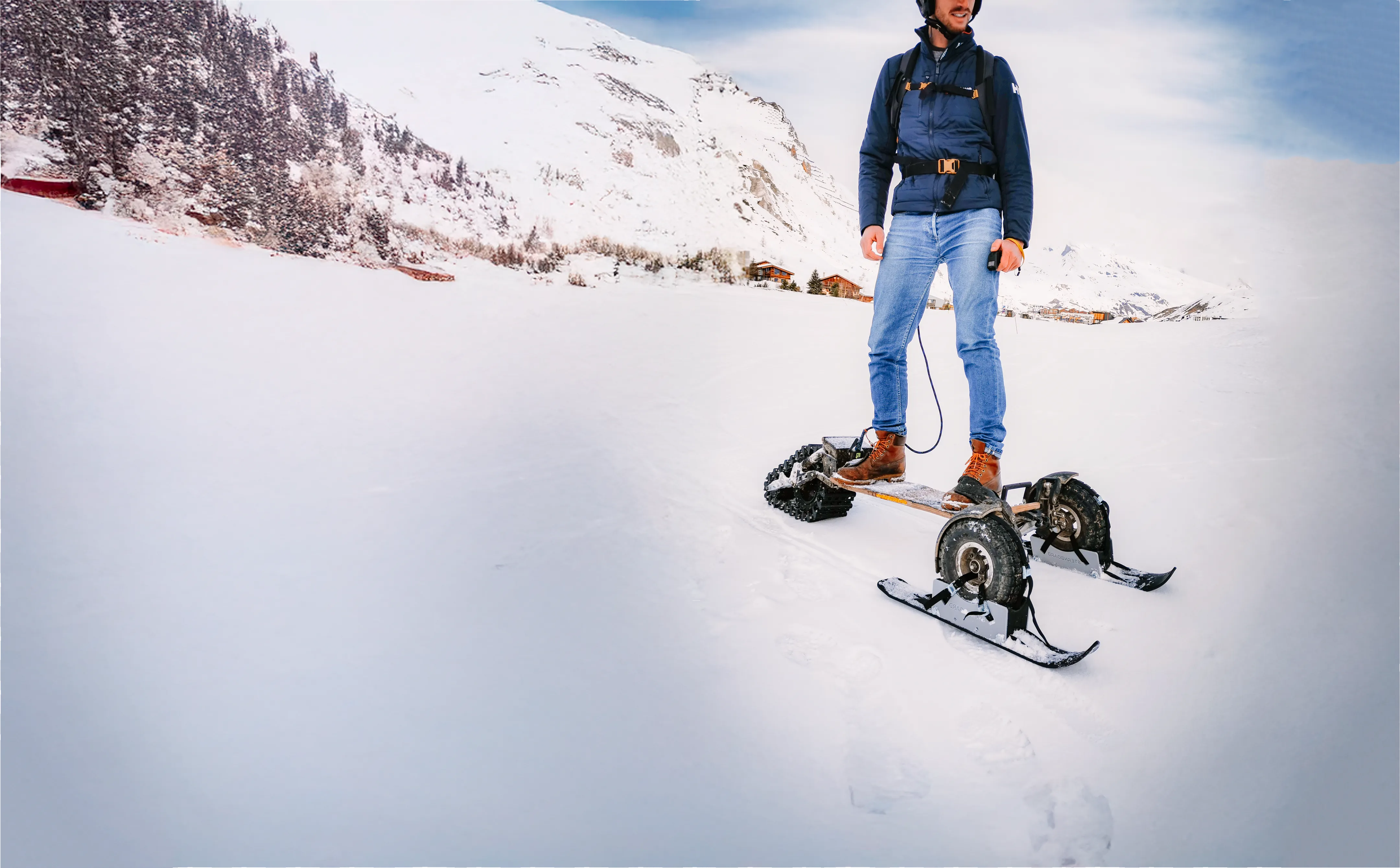 Liberté neige skateboard électrique Sternboard indépendance hiver glisse blanche