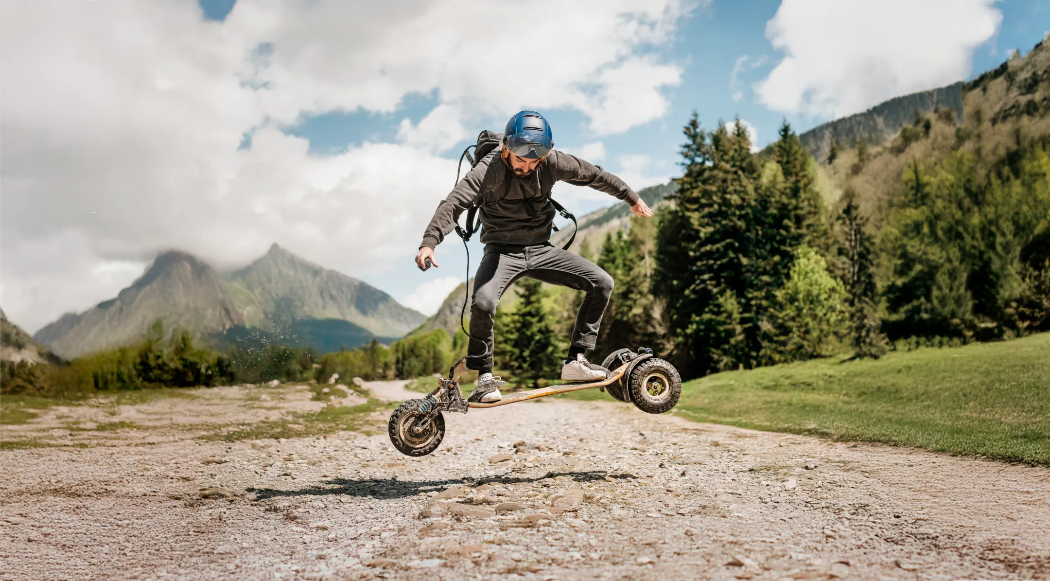 Montagne tricks longboard électrique Sternboard figures acrobaties altitude technique