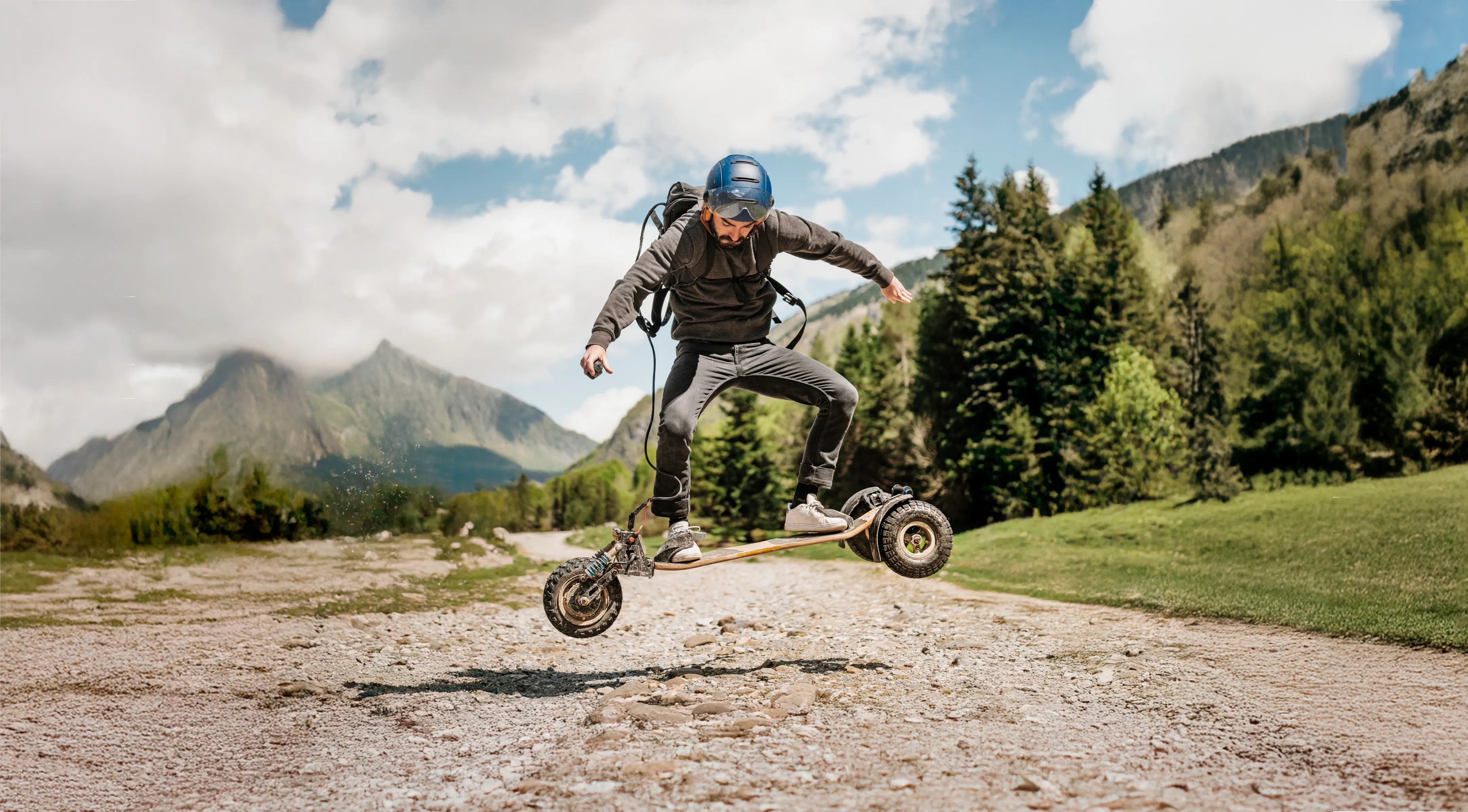 Montagne tricks longboard électrique Sternboard figures acrobaties altitude technique